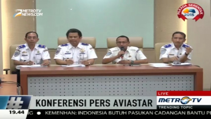 Dirjen Perhubungan Gelar Konferensi Pers Terkait Aviastar