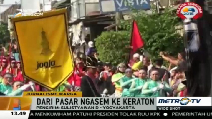 Kirab Pedagang Tradisional di Yogyakarta