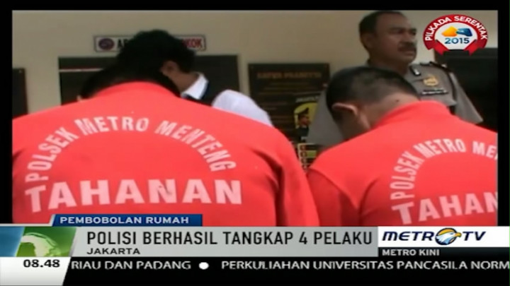 Polisi Ringkus Empat Pelaku Pembobolan Rumah Piyu Padi 