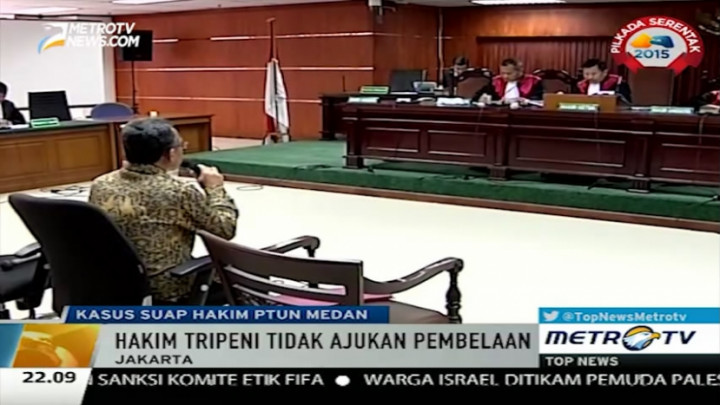 Ketua PTUN Medan Didakwa Terima Uang Ribuan Dolar dari OC Kaligis