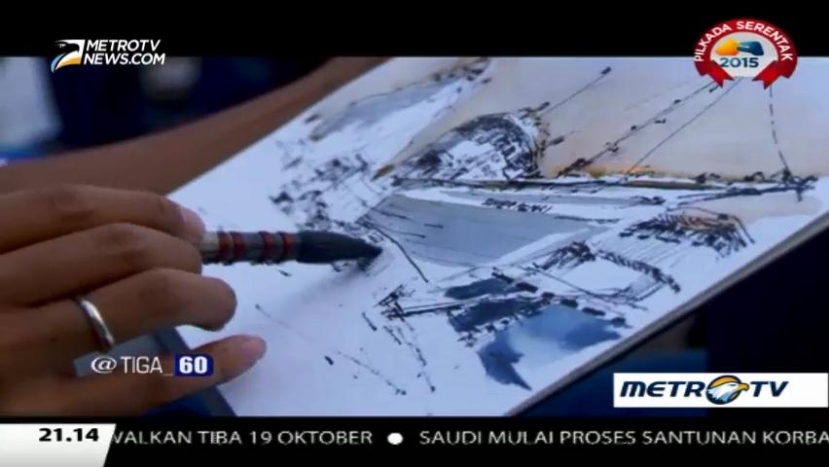 Mereka yang Melestarikan Warisan Budaya Lewat Sketsa Sudut Kota 