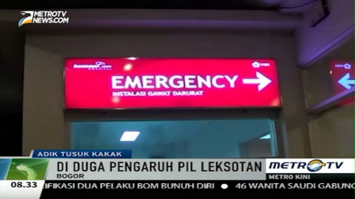 Usai Tusuk Kakaknya, Seorang Pria di Bogor Coba Bunuh Diri