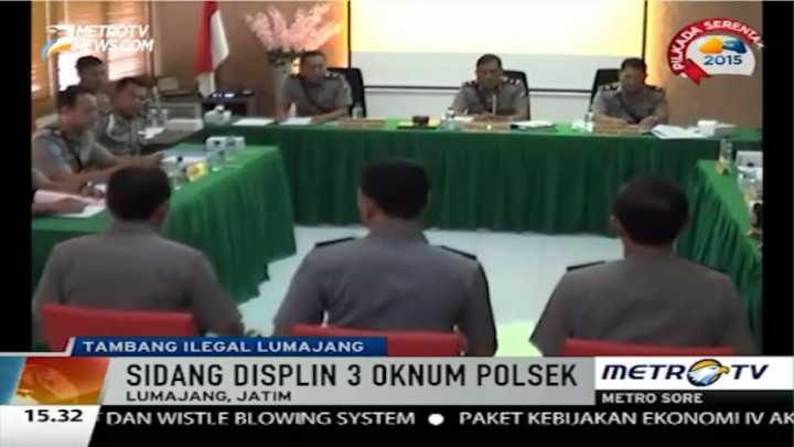 Tiga Polisi Jalani Sidang Disiplin Terkait Tambang Ilegal di Lumajang