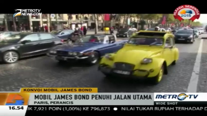 Konvoi Mobil James Bond Digelar di Paris 