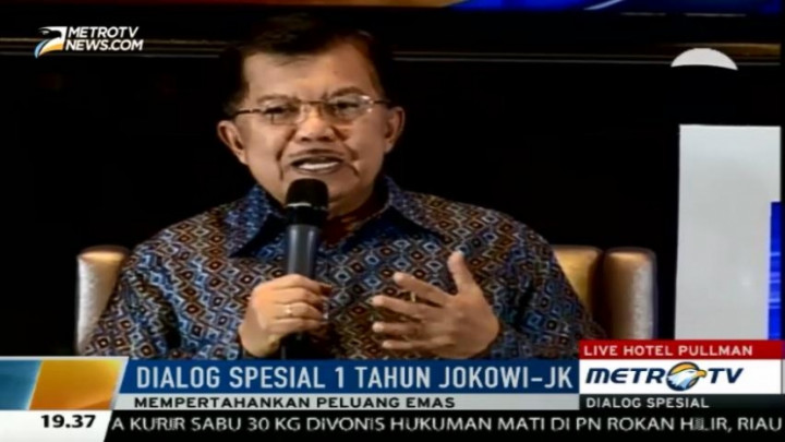 JK: Melemahnya Rupiah Akibatkan Ekonomi Kita Melambat