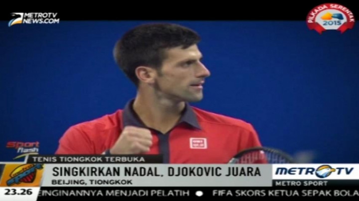Djokovic Raih Juara di Ajang Tiongkok Terbuka