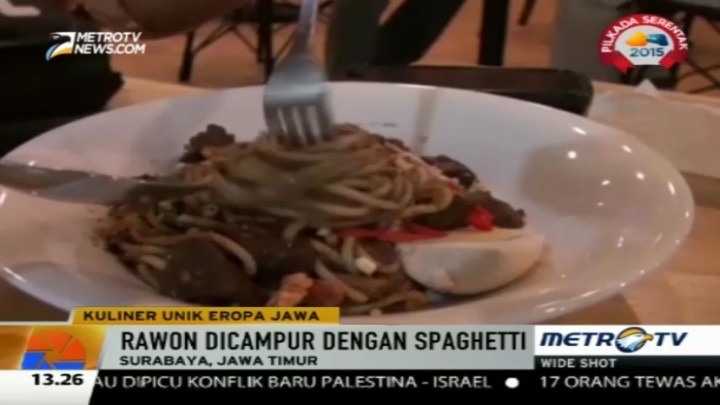 Mencoba Cita Rasa Unik Spaghetti Rawon