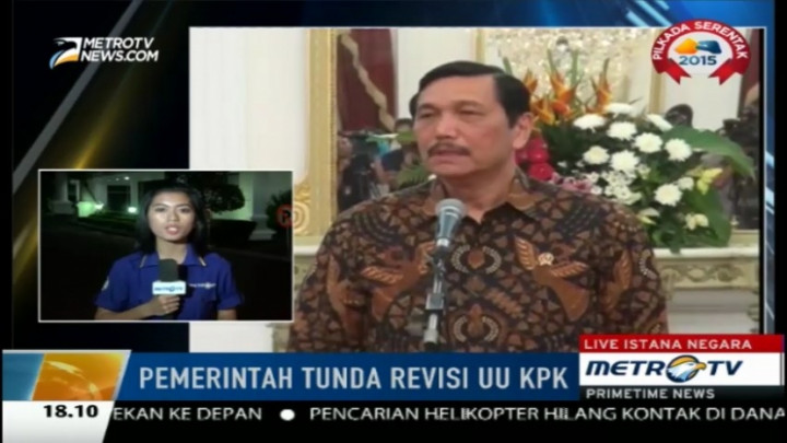 Luhut: Jokowi Tidak Ingin Ada Upaya Pelemahan dalam Revisi UU KPK