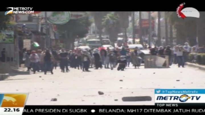 Lima Orang Luka-luka Akibat Bentrok Antara Warga Palestina dan Israel