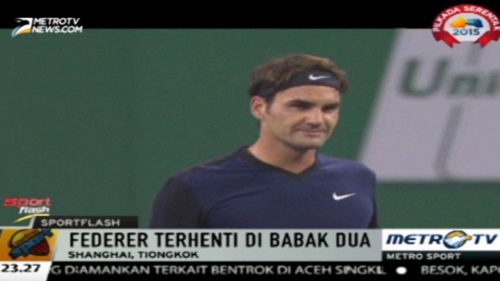 Federer Terhenti di Babak Kedua Shanghai Masters