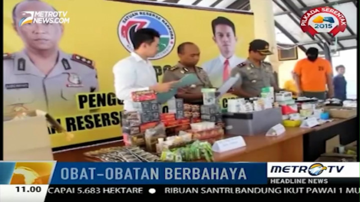 Polisi Cirebon Amankan Ribuan Obat-obatan Berbahaya 