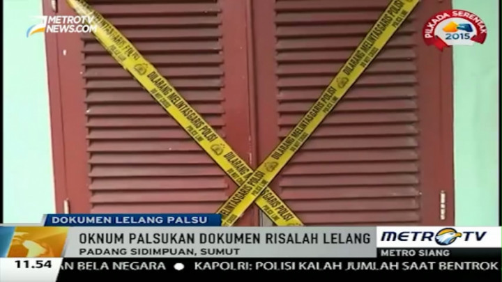 Diduga Terbitkan Dokumen Lelang Palsu, Kantor KPKNL Padang Sidempuan Digeledah