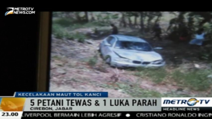 Lima Petani Meninggal Dunia Akibat Ditabrak Mobil di Tol Kanci