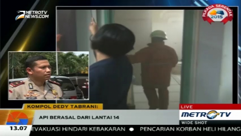 Kebakaran di Gedung Sarinah Berhasil Dipadamkan