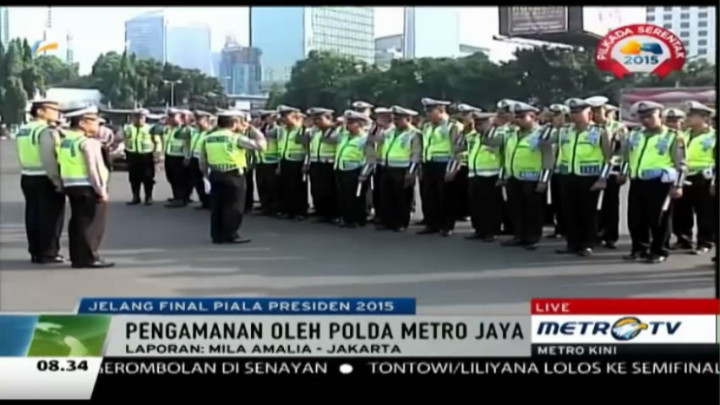 41 Ribu Personel Diterjunkan untuk Amankan Final Piala Presiden di GBK