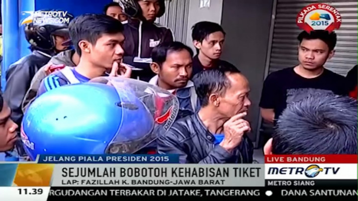 Bobotoh Kebingungan, 30 Ribu Tiket Piala Presiden 2015 Habis Terjual 