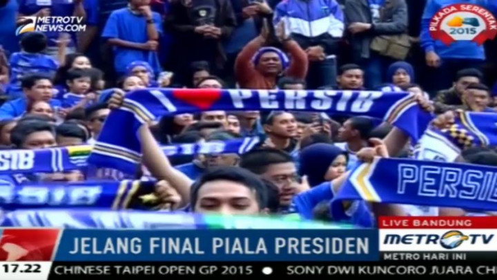 Kehabisan Tiket, Bobotoh Padati Acara Nobar di Sejumlah Titik di Kota Bandung 