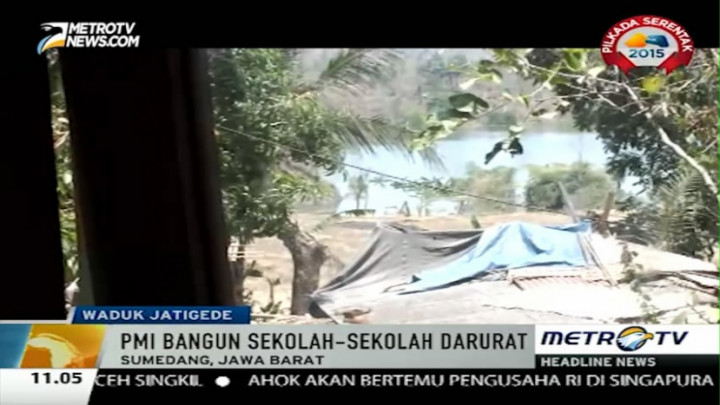 PMI Bangun Sekolah Darurat bagi Warga Terdampak Waduk Jatigede