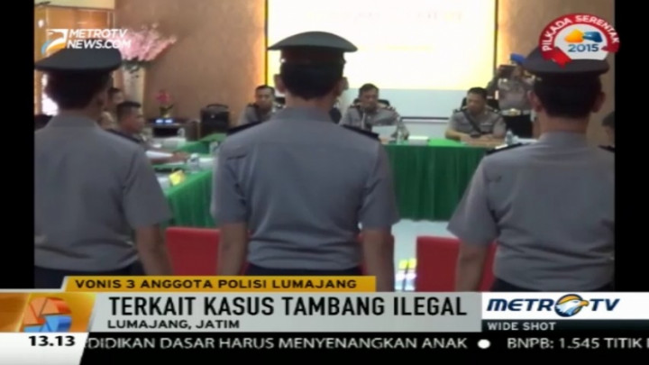 Tiga Polisi Diputus Bersalah dalam Kasus Tambang Pasir Ilegal