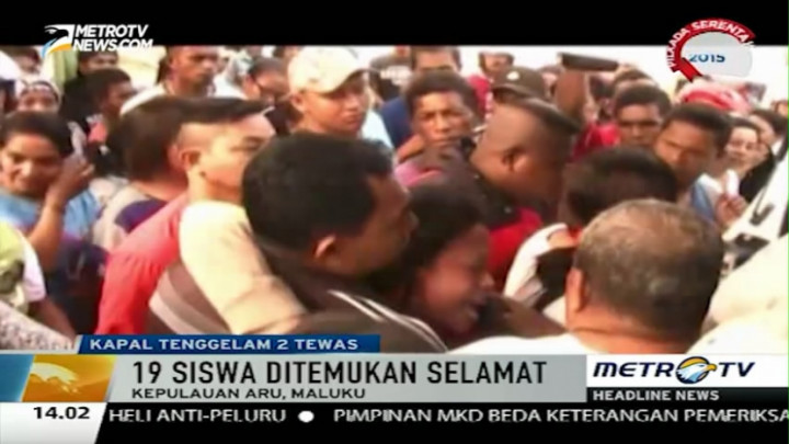 Perahu Tenggelam di Kepulauan Aru Tewaskan Dua Siswa 