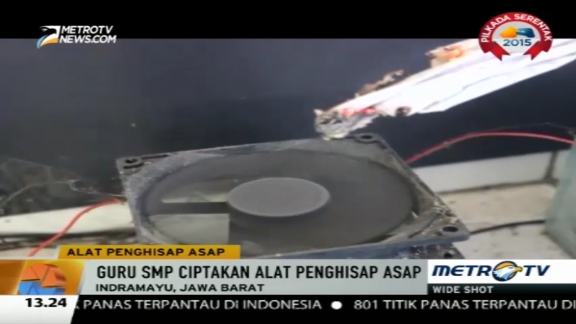 Wow, Guru SMP di Indramayu Ciptakan Alat Penghisap Asap