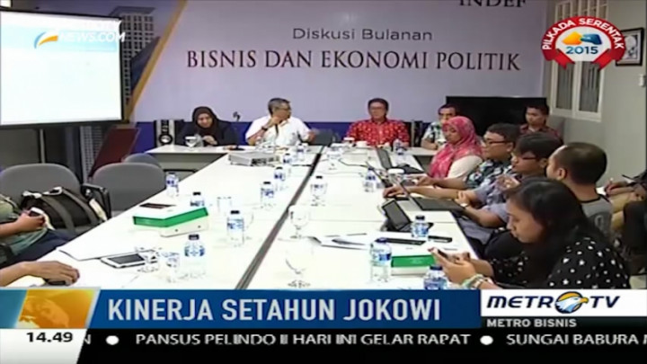 Setahun Pemerintahan Jokowi-JK, Indef: Masih Ada Ancaman Perlambatan Ekonomi