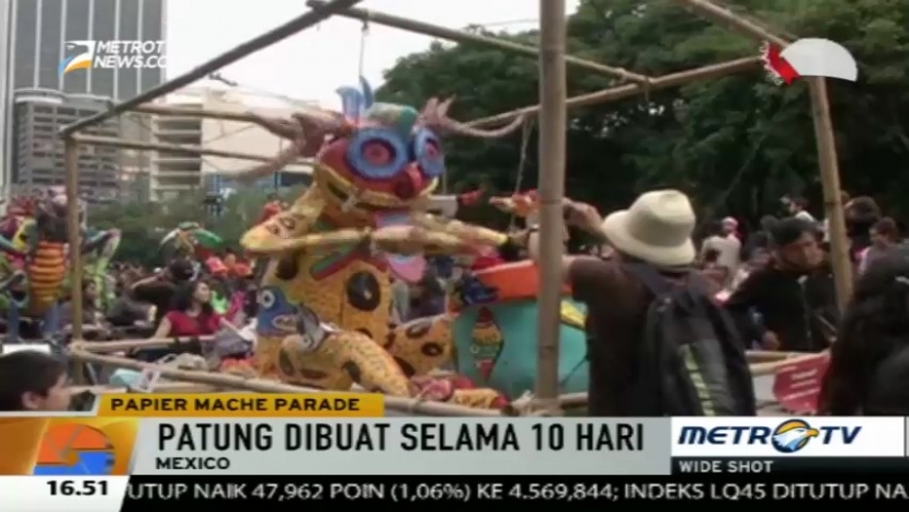 Parade Alebrijes, Sajikan Patung Kertas Raksasa Karya Seniman Meksiko