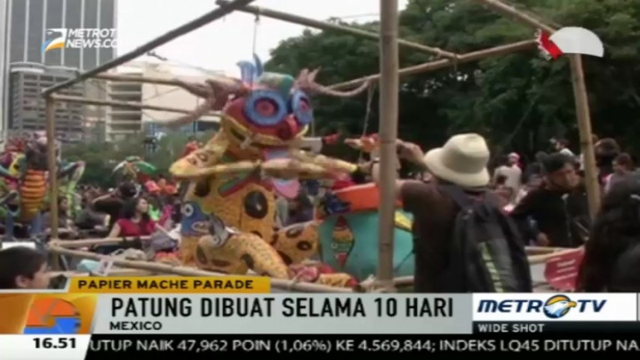 Parade Alebrijes, Sajikan Patung Kertas Raksasa Karya Seniman Meksiko