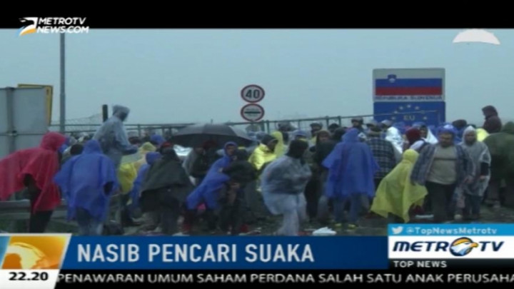 Ribuan Imigran Tertahan di Perbatasan Kroasia 