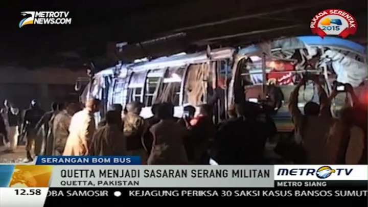 Ledakan Bom dalam Bus di Pakistan Tewaskan 11 Orang