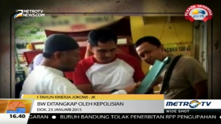 Satu Tahun Pemerintahan Jokowi-JK Diwarnai Konflik KPK Polri