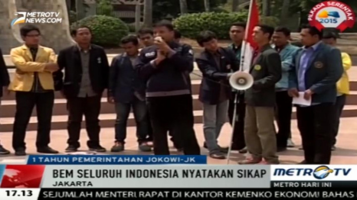 BEM Nilai Kinerja Pemerintahan Jokowi-JK Belum Maksimal