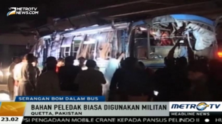 11 Orang Tewas Akibat Ledakan Bom dalam Bus di Pakistan
