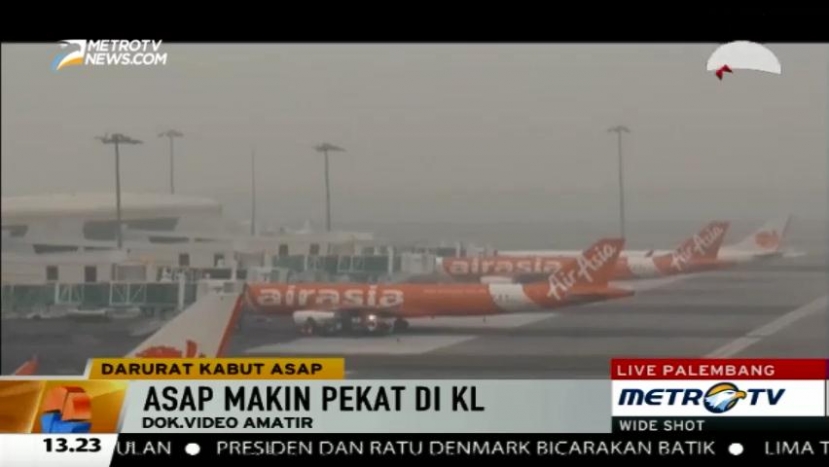 Penerbangan di Bandara Kuala Lumpur Terganggu Kabut Asap
