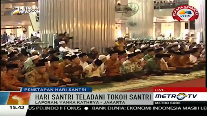 Penetapan Hari Santri Nasional Jadi Momentum  Buktikan Peran Santri