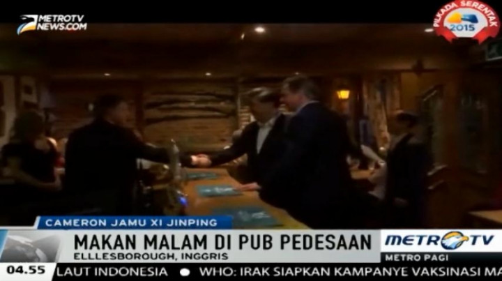 David Cameron Jamu Xi Jinping di Sebuah Pub Pedesaan