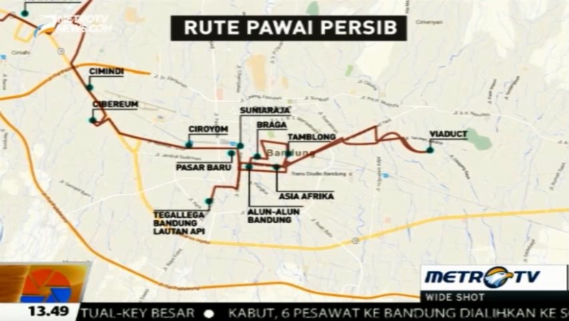 Pawai Persib Dipastikan Berlangsung Hari Minggu, Ini Rutenya