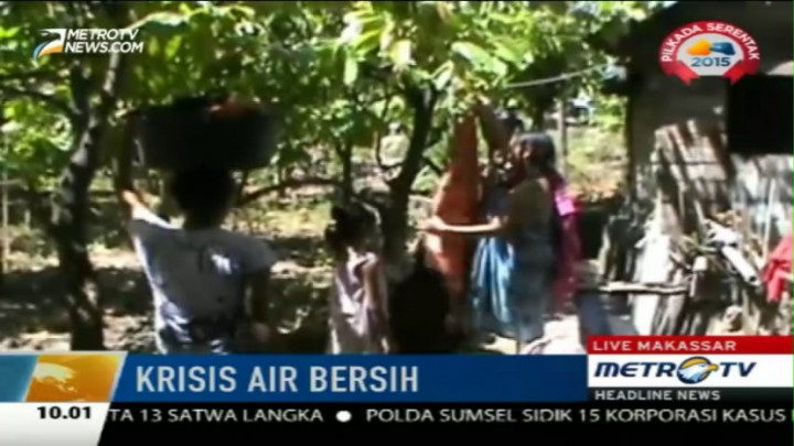 Dua Kecamatan di Sulsel Kesulitan Dapatkan Air Bersih