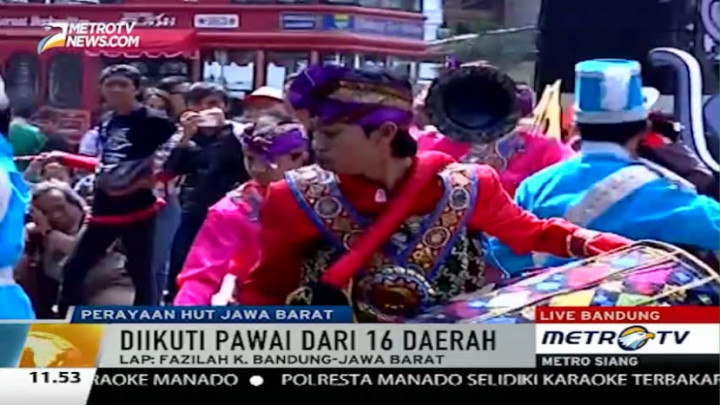 Parade Kemilau Nusantara Ramaikan Peringatan HUT ke-70 Jabar  
