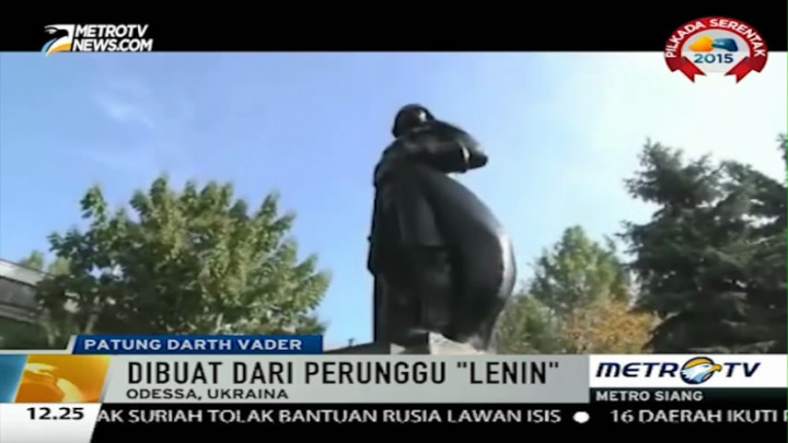 Wah, Ukraina Ganti Patung Lenin dengan Darth Vader