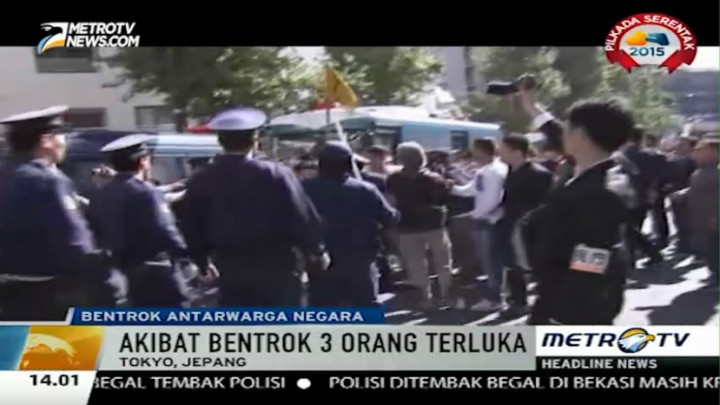 Bentrokan Terjadi di Depan Kantor Kedubes Turki di Tokyo