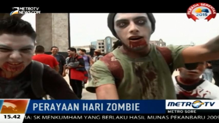  Warga Meksiko Rayakan Hari Zombie