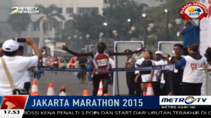 Pelari Kenya Juarai Jakarta Marathon 2015