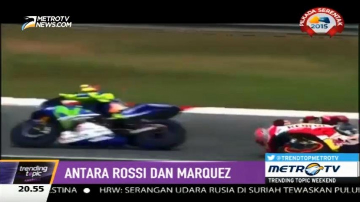 Lucunya Video Plesetan Insiden Rossi dan Marquez