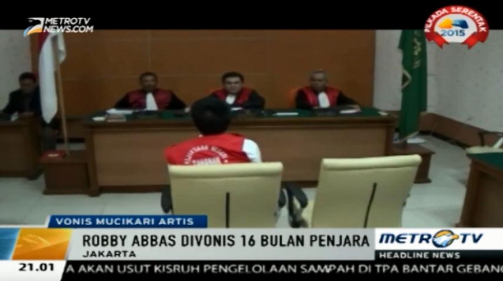 Terdakwa Mucikari Artis Divonis 16 Bulan Penjara