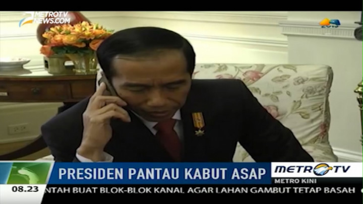 Pantau Kabut Asap, Jokowi Telepon Menko Luhut dari AS