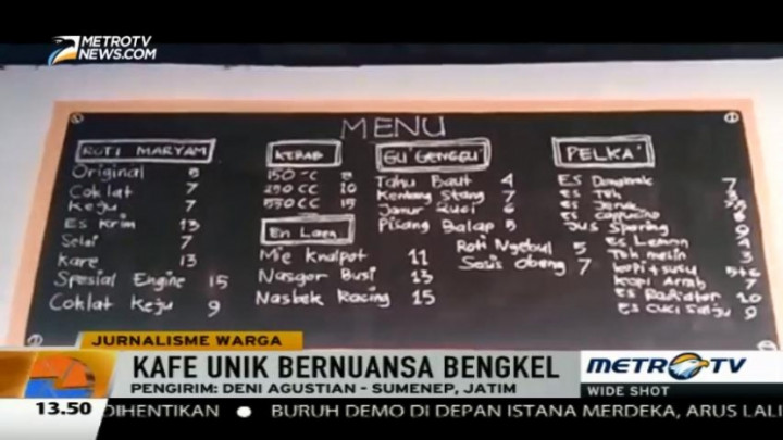 Kafe Ini Tawarkan Menu 