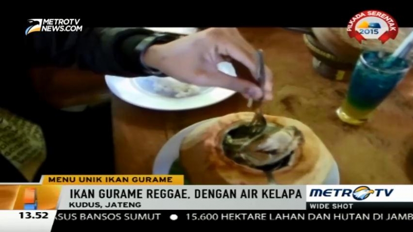 Ikan Gurame Reggae, Sajian Unik dengan Air Kelapa Muda