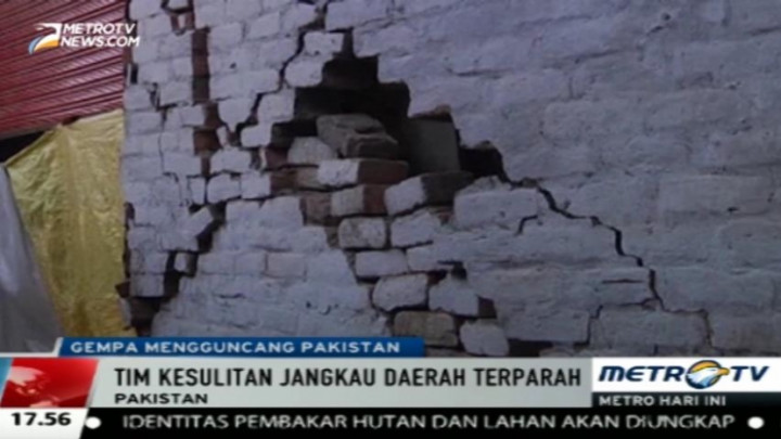 Gempa Pakistan, Tim Kesulitan Jangkau Daerah Terdampak
