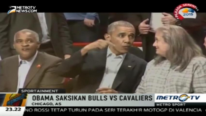 Obama Saksikan Bulls vs Cavaliers